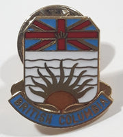 British Columbia Canada Coat of Arms Crest Small Metal and Enamel Lapel Pin Travel Collectible