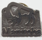 Manitoba Bison Buffalo Themed 3/4" x 7/8" Metal Lapel Pin