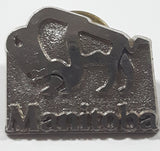 Manitoba Bison Buffalo Themed 3/4" x 7/8" Metal Lapel Pin