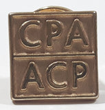 CPA ACP Canadian Police Association 1/2" x 1/2" Gold Tone Metal Pin