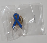 Blue Ribbon Awareness 1/2 x 3/4" Enamel Metal Lapel Pin