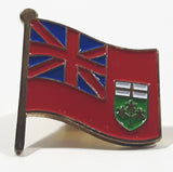 Ontario Provincial Flag 3/4" x 3/4" Enamel Metal Pin