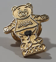 2000 BCCH British Columbia Children's Hospital Foundation Teddy Bear 3/4" x 1" Gold Tone Metal Pin
