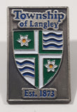 Township of Langley British Columbia Est. 1873 5/8" x 1" Enamel Metal Lapel Pin