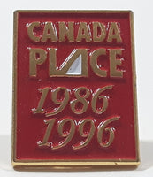 1986 1996 Canada Place 1/2" x 3/4" Enamel Metal Lapel Pin