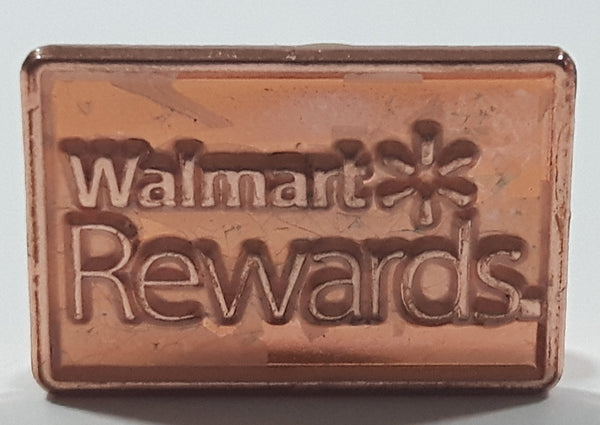 Walmart Rewards 1/2" x 3/4" Copper Tone Metal Lapel Pin