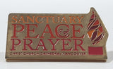 Sanctuary Peace & Prayer Christ Church Cathedral Vancouver 3/4" x 1 1/4" Enamel Metal Lapel Pin