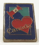 I Love Canada 5/8" x 7/8" Enamel Metal Lapel Pin