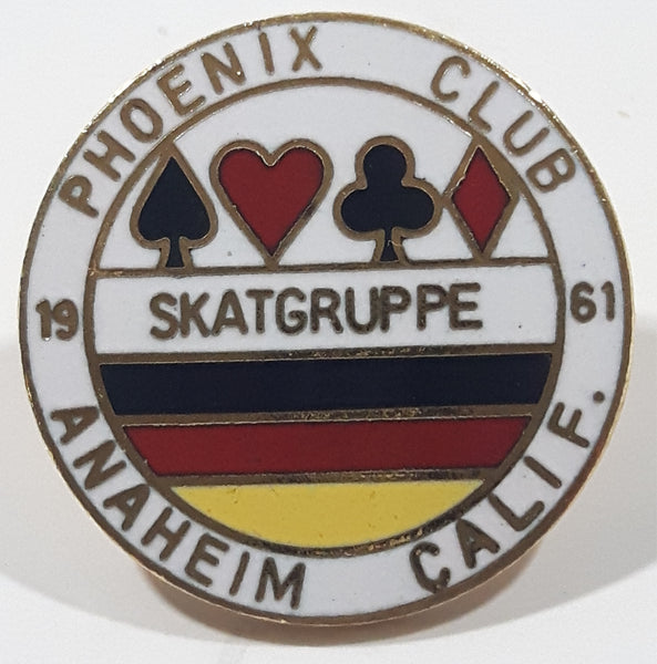 1961 Skatgruppe Phoenix Club Anaheim California 1" Enamel Metal Lapel Pin