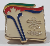 1988 Calgary Winter Olympics Enamel Metal Lapel Pin