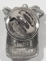 Vintage Style 3D Bag of Coffee Beans 5/8" x 3/4" Pewter Metal Lapel Pin