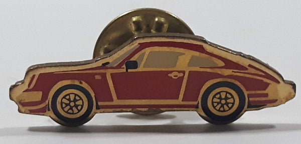 Vintage Red Porsche 3/8" x 1 1/8" Metal Lapel Pin