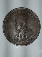 1919 Commonwealth of Australia King George VI One Penny Copper Metal Coin