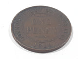 1916 Commonwealth of Australia King George VI One Penny Copper Metal Coin