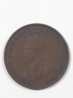 1916 Commonwealth of Australia King George VI One Penny Copper Metal Coin