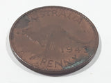 1943 Australia King George VI Half Penny Copper Metal Coin