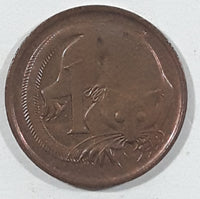 1981 Australia Queen Elizabeth II 1 Cent Copper Metal Coin