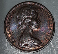 1981 Australia Queen Elizabeth II 1 Cent Copper Metal Coin