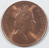 1989 UK Great Britain Elizabeth II New Pence 2 Bronze Metal Coin