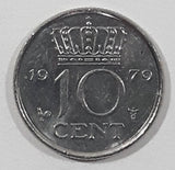 1979 Netherlands Juliana Koningin Der Nederlanden 10 Cents Metal Coin