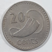 1981 Fiji Queen Elizabeth II 20 Cents Metal Coin