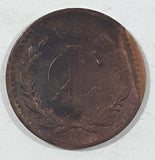 1939 Mexico 1 Centavos Metal Coin