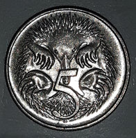 1981 Australia Queen Elizabeth II 5 Cents Metal Coin