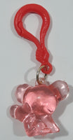 Pink Translucent Koala Bear with Baby Plastic Clip