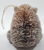 Polar Bear Brush Frosted Hanging Ornament