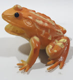 Orange and Yellow Frog 2 1/2" Long Rubber Toy Figure