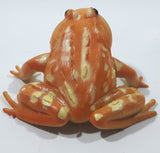 Orange and Yellow Frog 2 1/2" Long Rubber Toy Figure