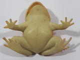 Orange and Yellow Frog 2 1/2" Long Rubber Toy Figure