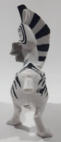 2008 McDonald's Madagascar Escape 2 Africa Movie Marty Zebra 4 1/4" Tall Plastic Toy Figure