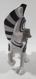 2008 McDonald's Madagascar Escape 2 Africa Movie Marty Zebra 4 1/4" Tall Plastic Toy Figure