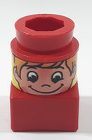Vintage Ritvik Mega Bloks Boy Girl Red Single Plastic Building Block