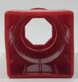 Vintage Ritvik Mega Bloks Boy Girl Red Single Plastic Building Block