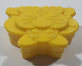1987 Ritvik Mega Bloks 127 Yellow Cat Plastic Toy