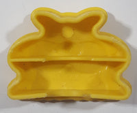 1987 Ritvik Mega Bloks 127 Yellow Cat Plastic Toy