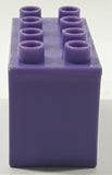 Extremely Rare Early 2000's Nestle Smarties Purple Opening Chest Duplo Style Plastic Building Block
