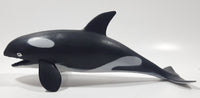 Orca Killer Whale Rubber Squeak Toy 9 1/4" Long Animal Figure