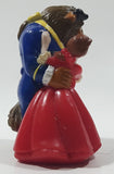 1998 McDonald's The Enchanted Christmas Disney Beauty and The Beast Belle and Adam as The Beast 2 1/2" Tall Toy Figure