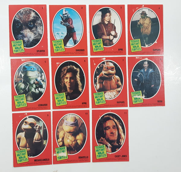 1990 O-Pee-Chee Teenage Mutant Ninja Turtles Special Cards Full Set 1-11