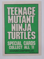 1990 O-Pee-Chee Teenage Mutant Ninja Turtles Special Cards Individual 1-11