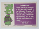 1990 O-Pee-Chee Limited Edition Series Teenage Mutant Ninja Turtles Trading Cards Individual 1-25