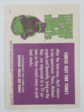 1990 O-Pee-Chee Limited Edition Series Teenage Mutant Ninja Turtles Trading Cards Individual 51-75