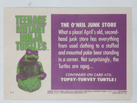 1990 O-Pee-Chee Limited Edition Series Teenage Mutant Ninja Turtles Trading Cards Individual 51-75