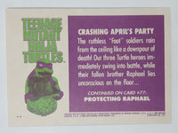 1990 O-Pee-Chee Limited Edition Series Teenage Mutant Ninja Turtles Trading Cards Individual 76-100