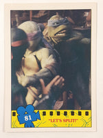 1990 O-Pee-Chee Limited Edition Series Teenage Mutant Ninja Turtles Trading Cards Individual 76-100