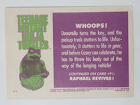 1990 O-Pee-Chee Limited Edition Series Teenage Mutant Ninja Turtles Trading Cards Individual 76-100