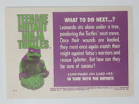 1990 O-Pee-Chee Limited Edition Series Teenage Mutant Ninja Turtles Trading Cards Individual 76-100